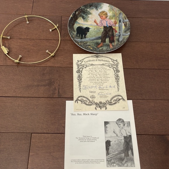 Bradford Exchange Collector Plate Baa Baa Black Sheep - Picture 5 of 6